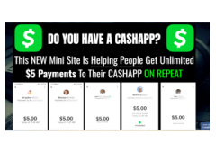 You Will Earn Multiple $5 Payments Into Your Cash App Account while we teach you how To Market!